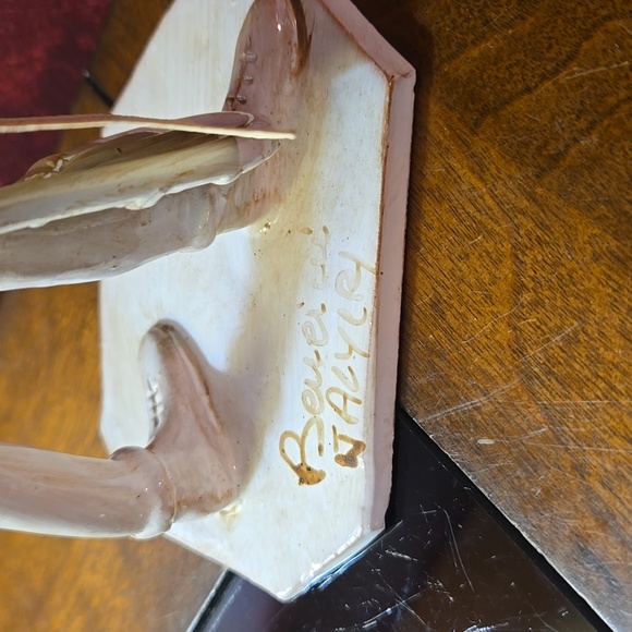 RARE:Vtg MCM 1960s Dino Bencini Ceramic Folk Art Figurine  Tennis Player- #310 - Picture 9 of 11